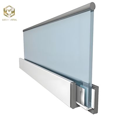 10-Year Warranty Aluminum Glass Panel Fence For Commercial Buildings