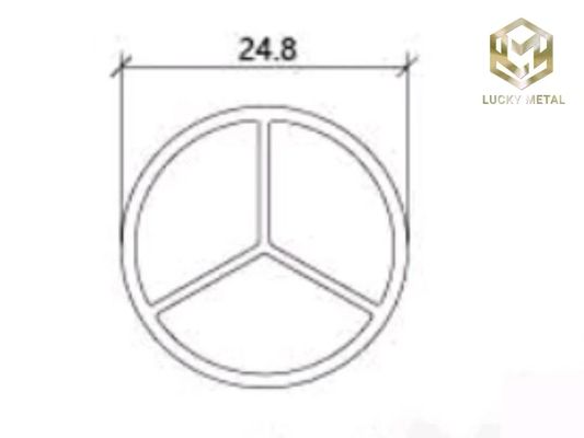 Alu-profile Coloset Rod Round Aluminium Tube Pipe 6063 T5  Aluminum Tubing