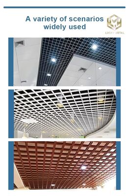 Class A1 Fire Resistant Sound Absorbing Aluminium Ceiling with Customizable Colors for Suspended Ceiling System