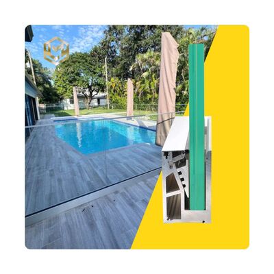 Hot Sale Aluminium U Base Channel Frameless Glass Fence for Staircase