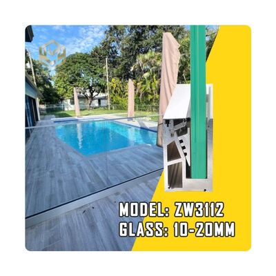 Recinto de vidrio de aluminio moderno para exteriores con vidrio templado y laminado, resistencia a la carga del viento de 1200Pa y revestimiento anodizante y en polvo