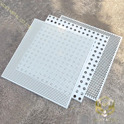 Factory Direct Sales Modern Design Aluminum Gusset Plate 300X300 Punched Ceiling for Office Hospital Shopping Mall Workplace
