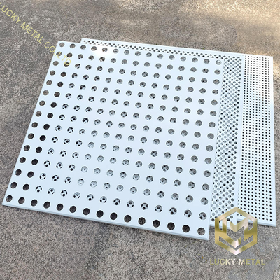Factory Direct Sales Modern Design Aluminum Gusset Plate 300X300 Punched Ceiling for Office Hospital Shopping Mall Workplace