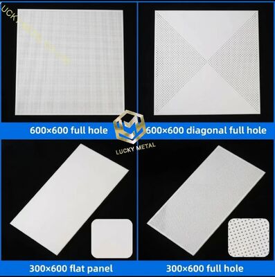 Customizable 600*600 Aluminum Gusset Plate Durable Fireproof Metal Ceilings for Shopping Malls and Hospital Halls