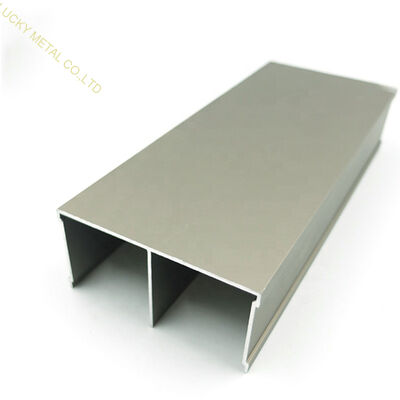 Brushed Silver Double Channel Aluminium Kitchen Cabinet Profile
