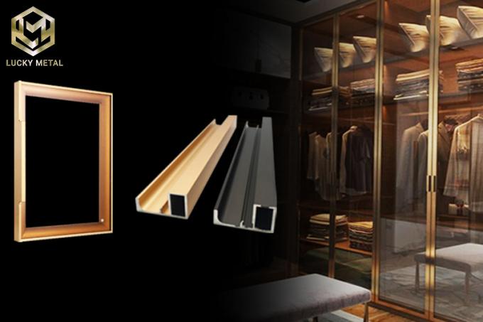 Anodized Modern Kitchen Cabinet Door Frame Aluminium Profile For Glass ...